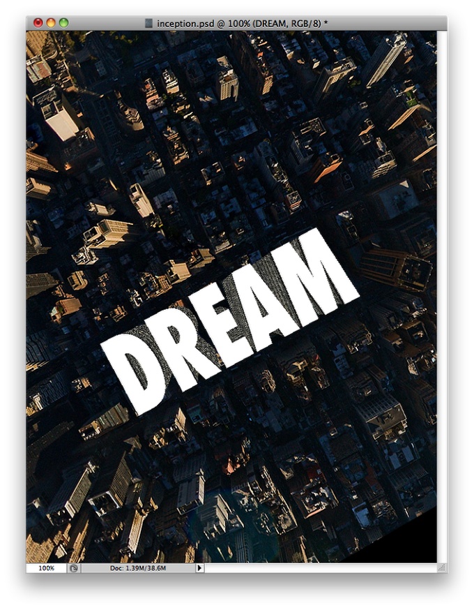 Inception Poster with Repousse in Photoshoc CS5