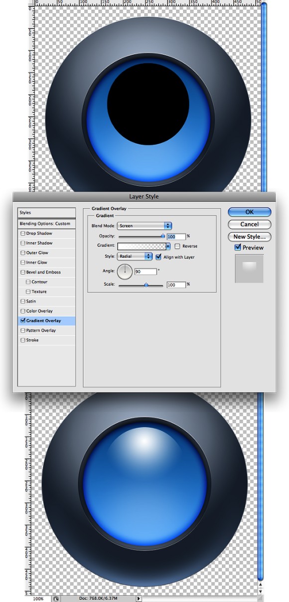 Quicktime Icon in Photoshop