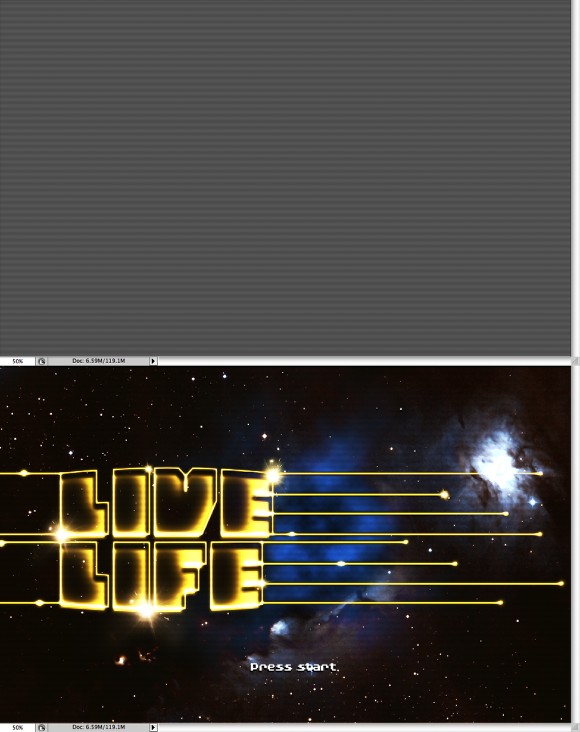 Amazing Video-Game Text Style in Photoshop