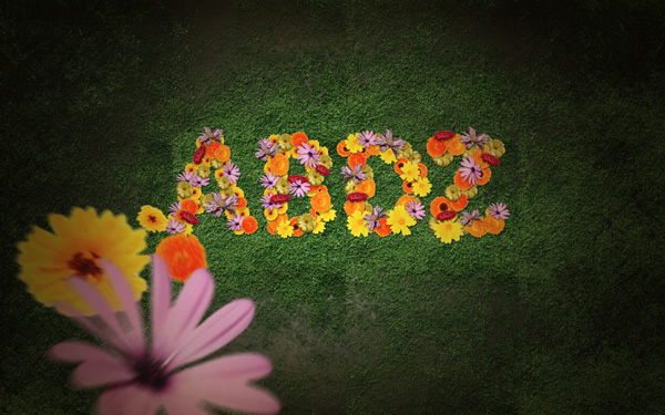 Super Easy and Cool Flower Text Effect in Photoshop