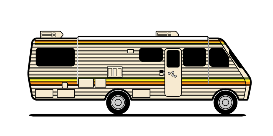 Vector Breaking Bad RV in Illustrator