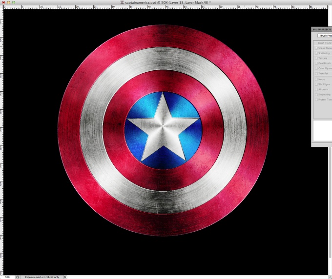 Captain America Shield in Photoshop