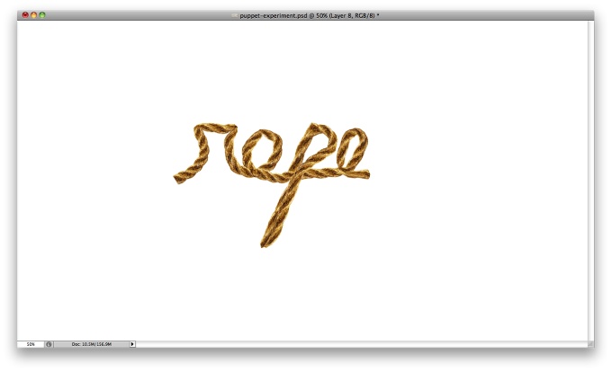 Cool Text Effect with the Puppet Warp Tool in Photoshop CS5