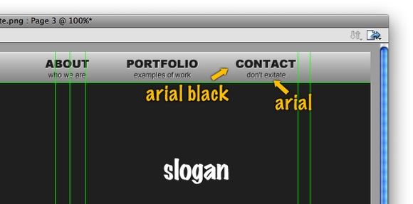 Classy personal portfolio in Fireworks Classy personal portfolio in Fireworks