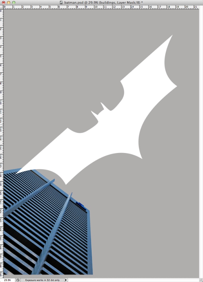 Dark Knight Rises Poster in Photoshop