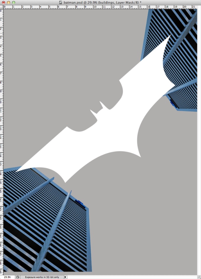 Dark Knight Rises Poster in Photoshop