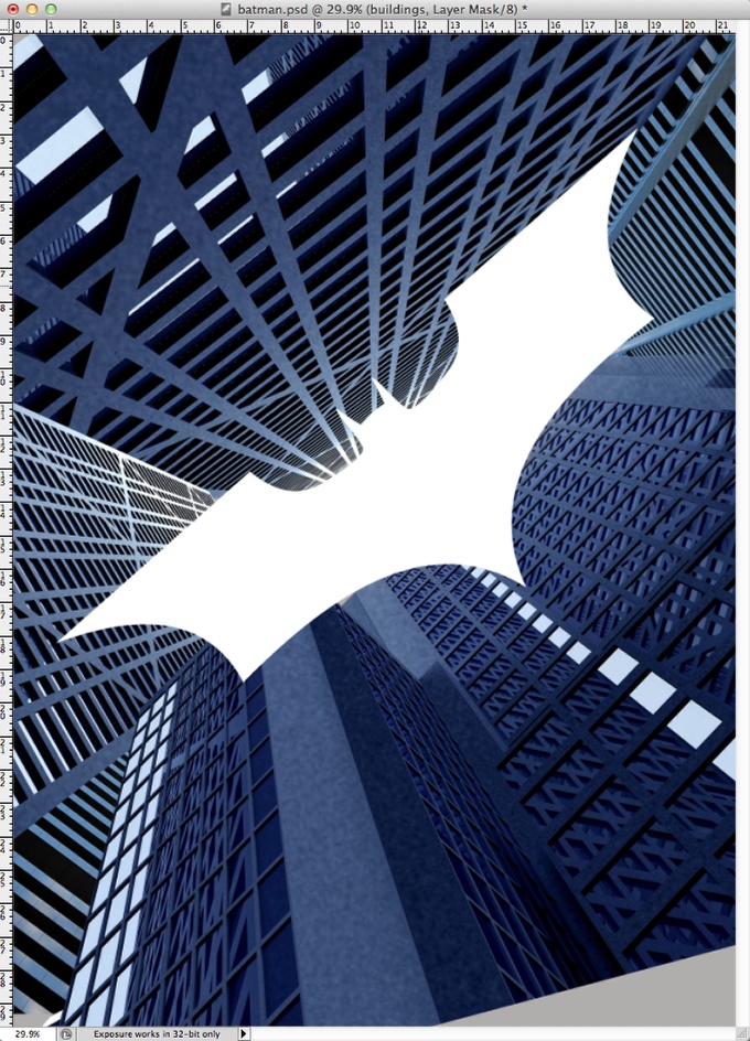 Dark Knight Rises Poster in Photoshop