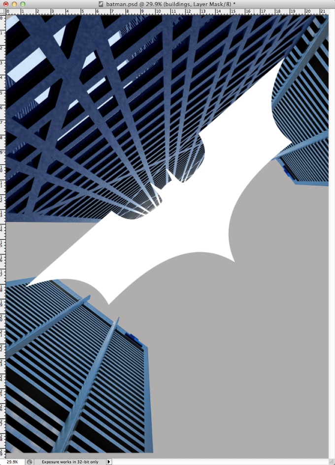 Dark Knight Rises Poster in Photoshop