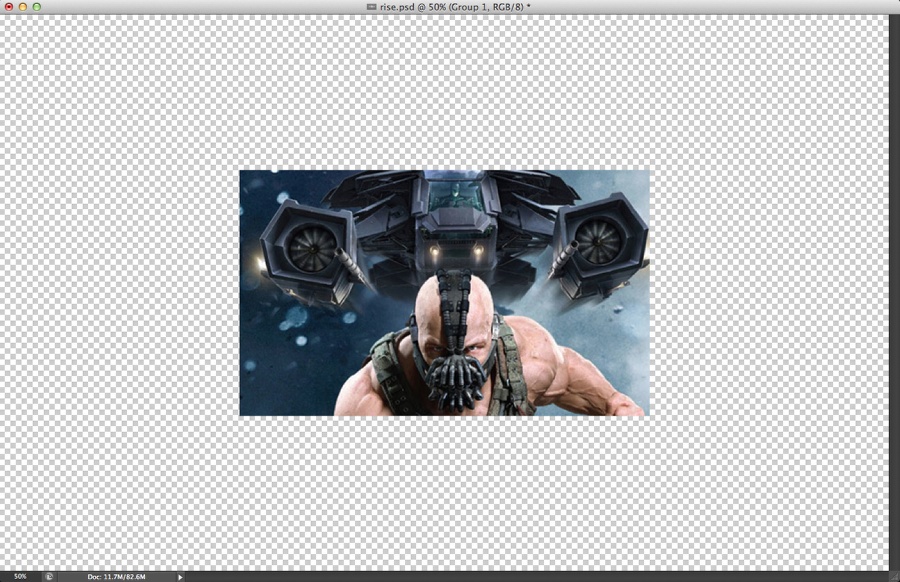 Dark Knight Rises Stencil Effect in Photoshop
