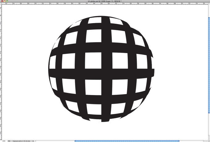 Easy 3D Globe in Photoshop