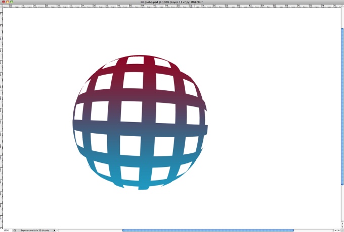 Easy 3D Globe in Photoshop