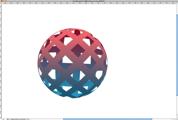 Easy 3D Globe in Photoshop