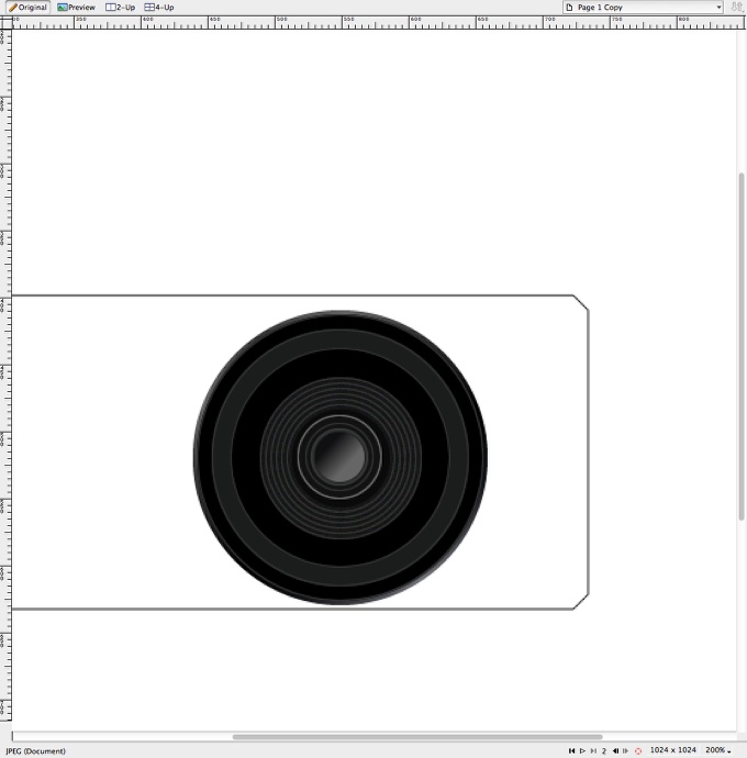 Easy Camera Icon in Fireworks