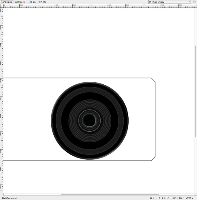 Easy Camera Icon in Fireworks