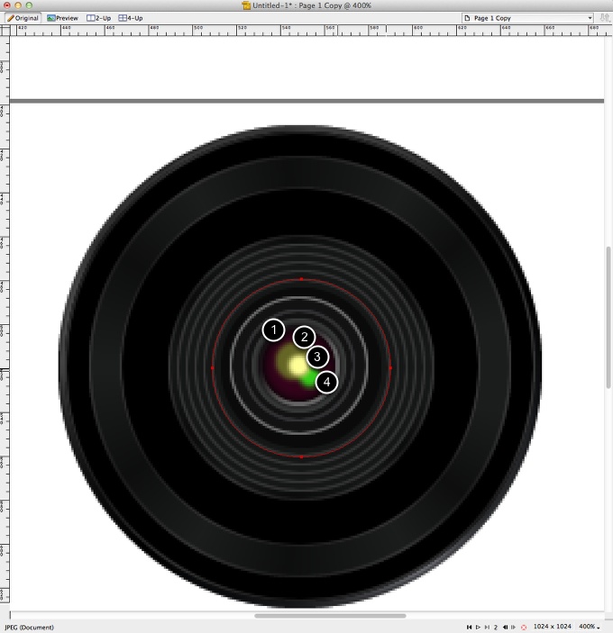Easy Camera Icon in Fireworks