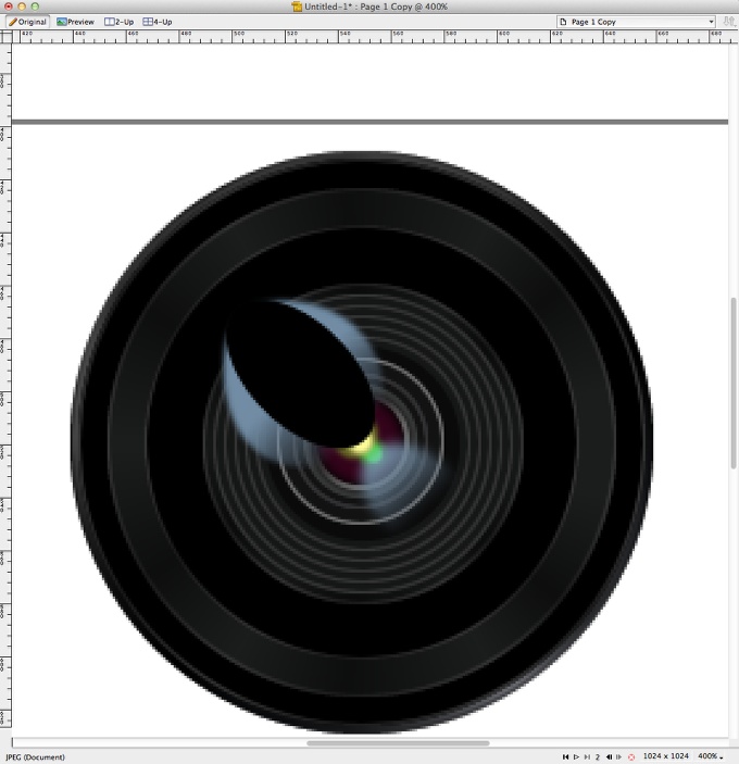Easy Camera Icon in Fireworks