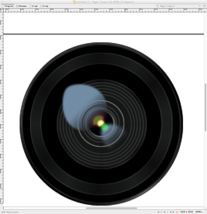 Easy Camera Icon in Fireworks