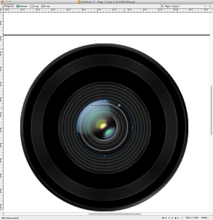 Easy Camera Icon in Fireworks