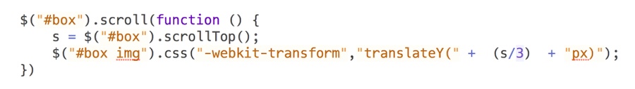 Easy Parallax Effect with jQuery