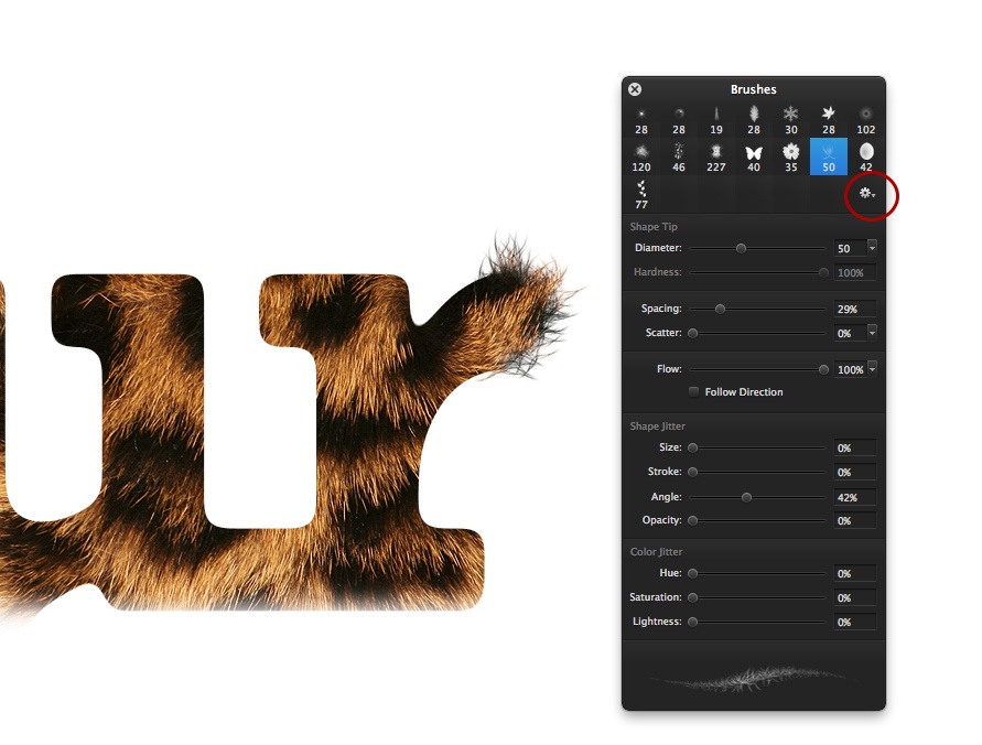 Super Easy Furry Text in Pixelmator