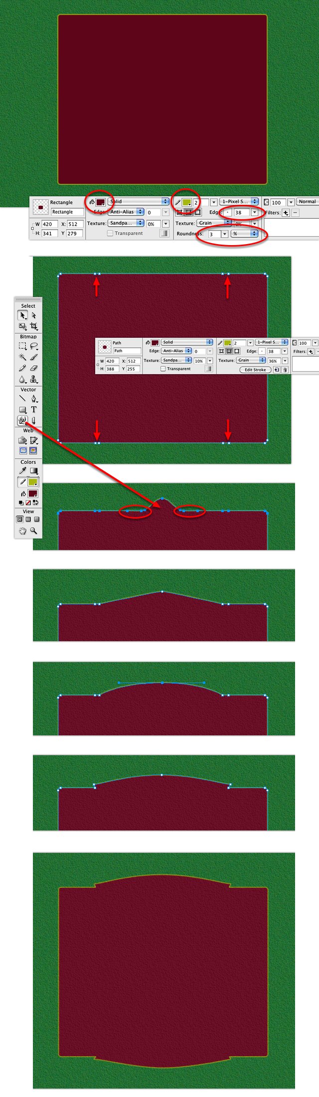 Game Center Style in Fireworks