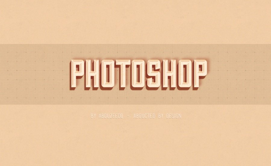 Hipster Text Effect in Photoshop CS6