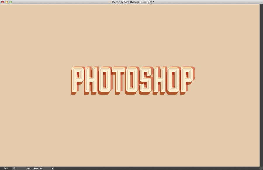 Hipster Text Effect in Photoshop CS6