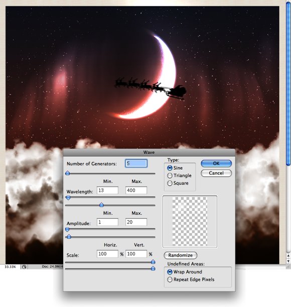 Beautiful Fluffy Clouds in Photoshop - Christmas Tutorial