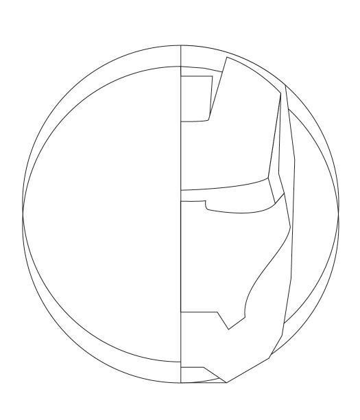 Iron Man in Illustrator and Photoshop