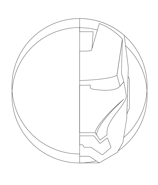 Iron Man in Illustrator and Photoshop