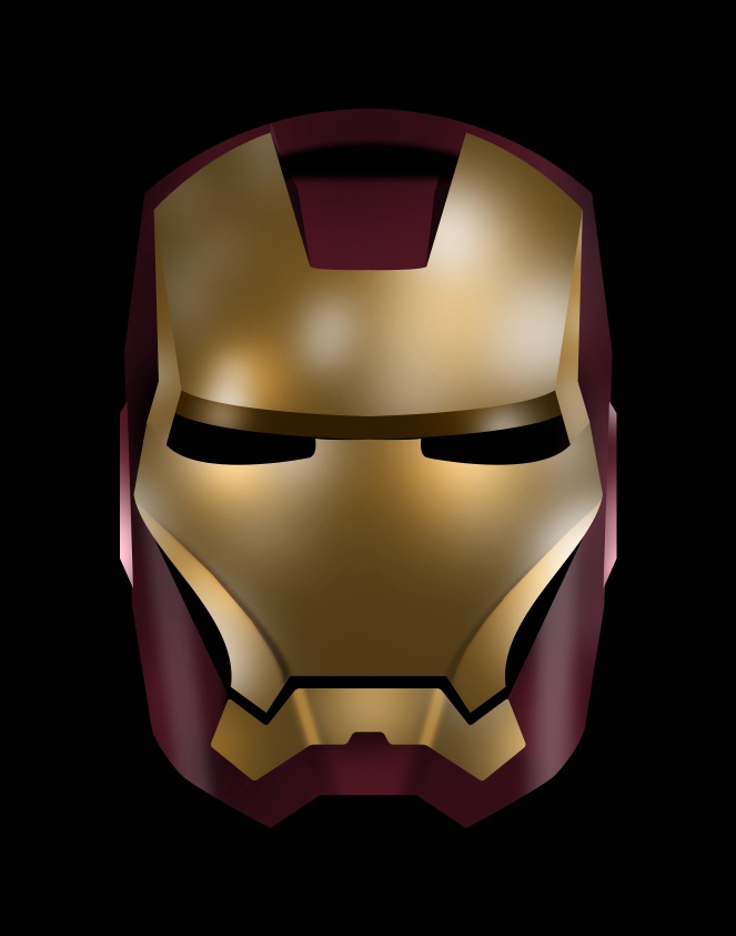 Iron Man in Illustrator and Photoshop