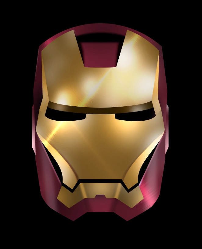 Iron Man in Illustrator and Photoshop