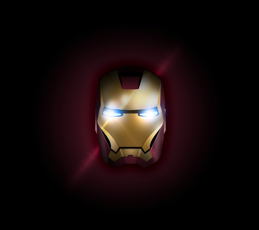 Iron Man in Illustrator and Photoshop