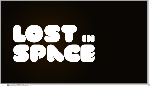 Lost in Space Typography in Photoshop