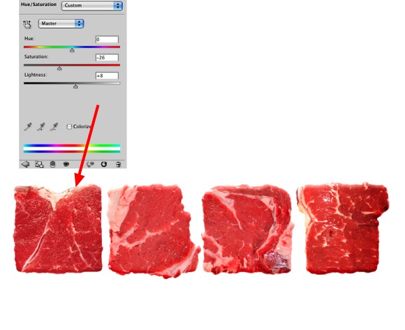 Image from the Meat Text Effect in Photoshop