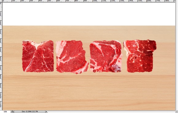 Image from the Meat Text Effect in Photoshop