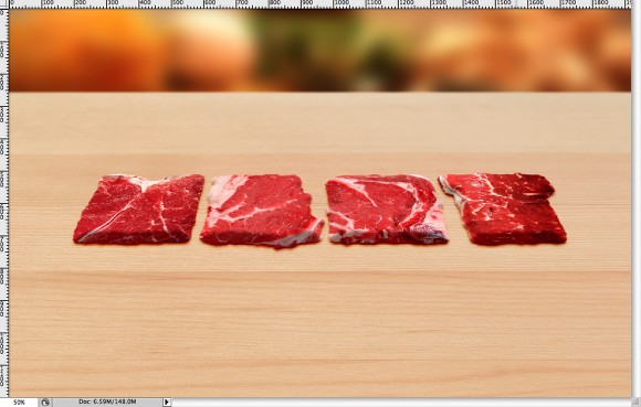 Image from the Meat Text Effect in Photoshop