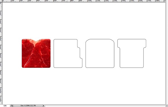 Image from the Meat Text Effect in Photoshop