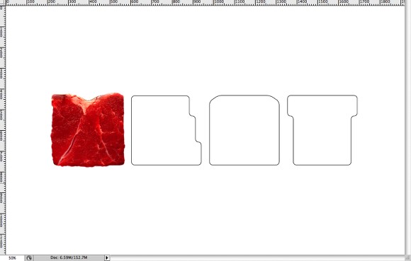 Image from the Meat Text Effect in Photoshop