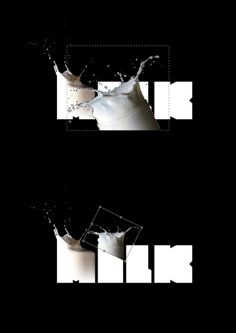 Image from the Milk Typography Effect in Photoshop Tutorial