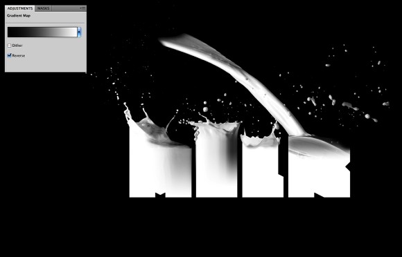 Image from the Milk Typography Effect in Photoshop Tutorial