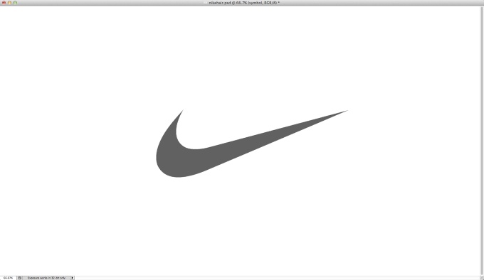 White Nike Symbol