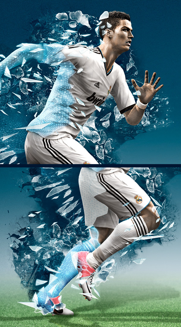 PES 2013 Photoshop and Cinema 4D Case Study