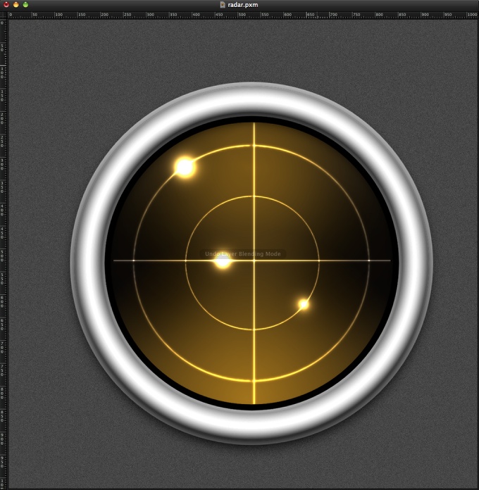 Radar Icon in Pixelmator