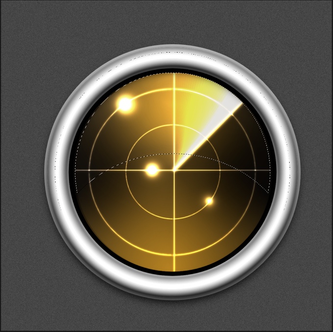 Radar Icon in Pixelmator