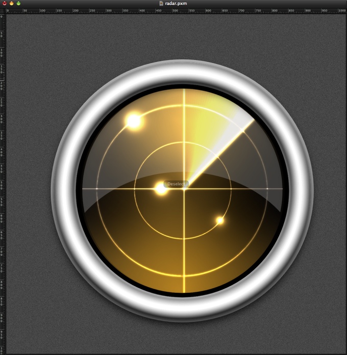 Radar Icon in Pixelmator