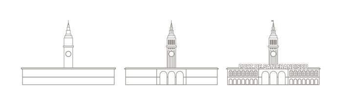 San Francisco Skyline in Illustrator