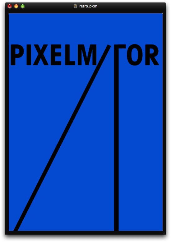 Stylish Retro Poster in Pixelmator