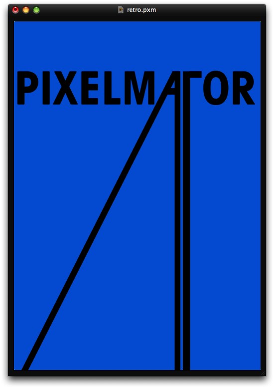 Stylish Retro Poster in Pixelmator