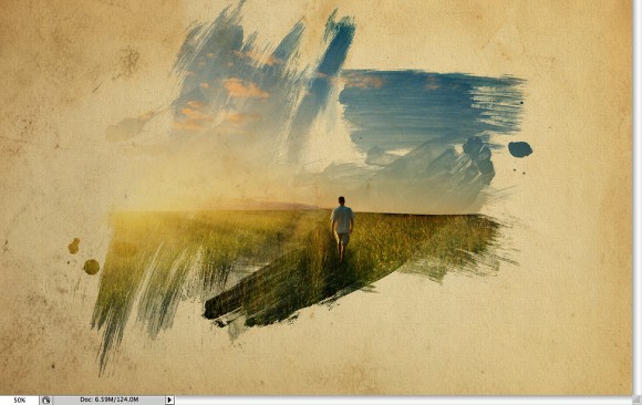 Image from the Super cool watercolor effect in 10 steps in Photoshop tutorial